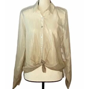 LONG SLEEVE BLOUSE TO TIE OR NOT TO TIE